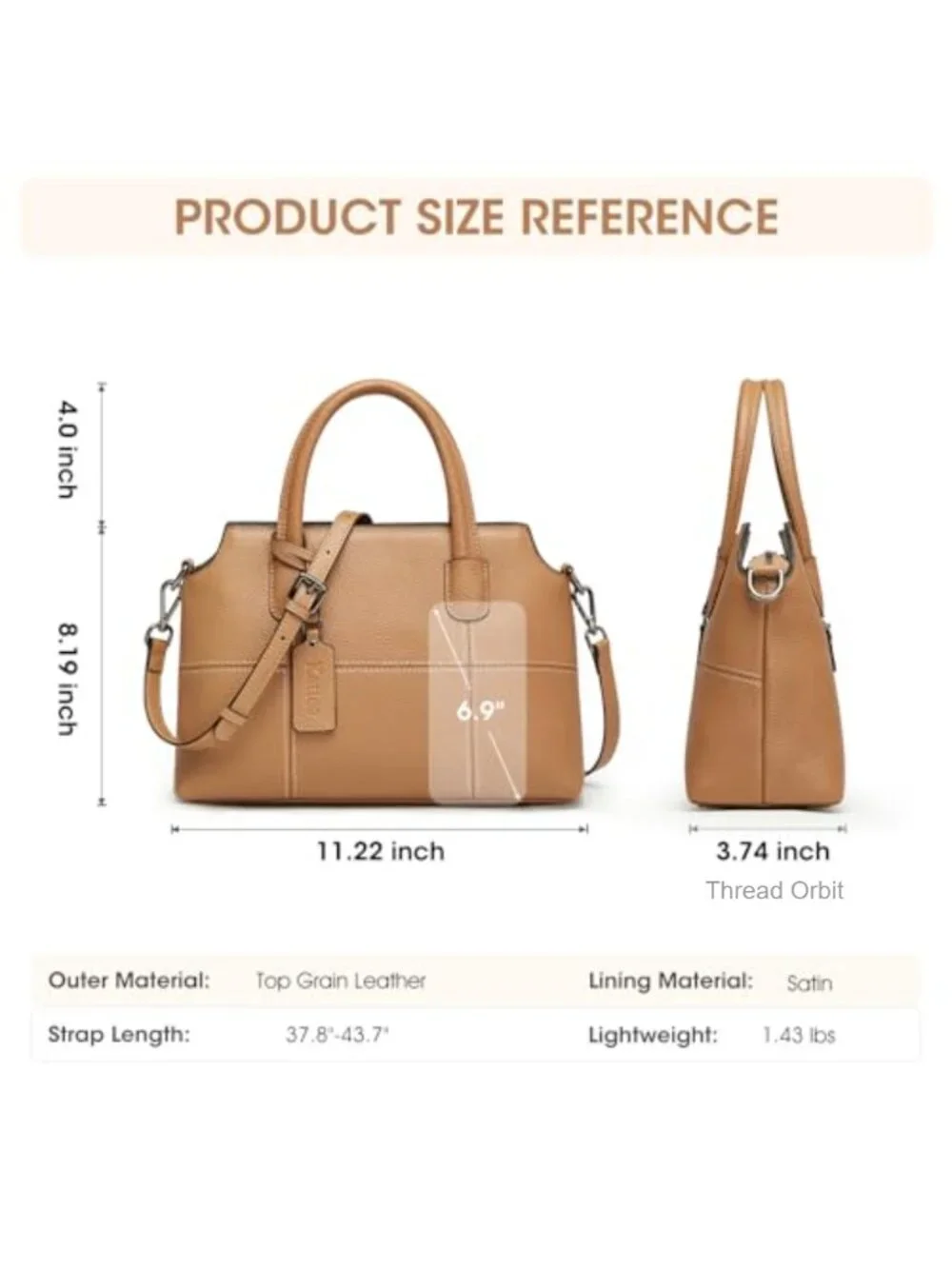 Medium Leather Hobo Shoulder Crossbody Bag Soft Cowhide Handbag Purse
